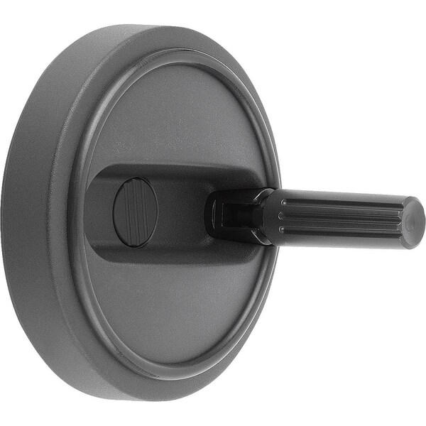 Handwheel D1=160, Reamed Hole W Slot D2=16H7, B3=5, T=18, 3, W.Transv.Bore D7=M06, Size:4, Plastic,